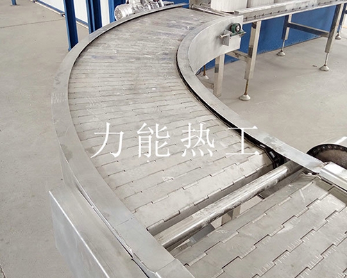 广西不锈钢链板转弯输送机